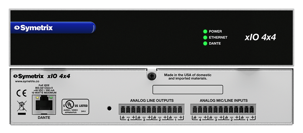 xIO Audio Expanders with Dante - Symetrix